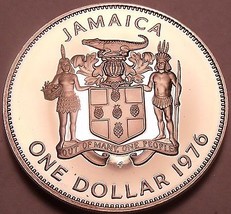 Rare Proof Jamaica 1976 Dollar~24,000 Minted~Prime Minister~Free Shiping - £12.42 GBP