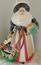 VTG Gare Millennium Old World Santa Claus 14&quot; Ceramic Mold Large Hand Painted  - £84.81 GBP