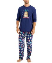 allbrand365 designer Mens Sleepwear Matching Bah Humbug Pajama Set,S - £28.80 GBP