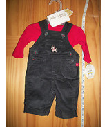 Carter Baby Clothes Newborn Christmas Holiday Reindeer Black Overall Out... - $14.24