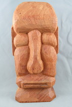 Hand Carved Tiki Face - Based on Easter Island Head - Island it up !!  - $49.00