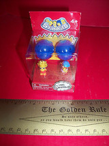 Toy Gift Simpsons Squinkies 2012 Squishy Characters Pair 2 Blue Containe... - $11.39