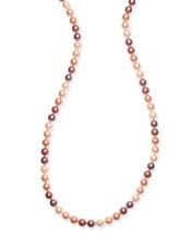 allbrand365 designer Womens Gold Tone Imitation Pearl 60Inch Necklace,Pink - $49.50