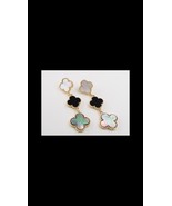 Triple Hanging Motif Earrings - $100.00