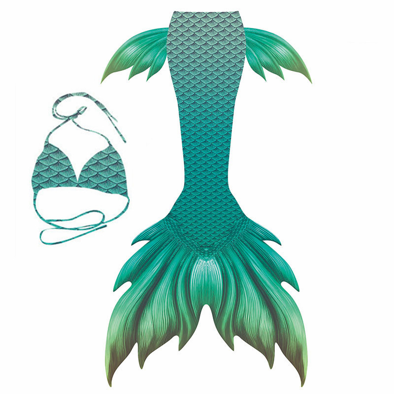 2019 NEW!Adult Big Mermaid Tail Swimsuit Costume Best Swimmable Tail