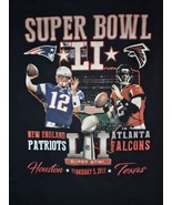 2017 NFL Super Bowl LI T-Shirt Graphic Tee Patriots Vs  Falcons Sz XL To... - £13.43 GBP