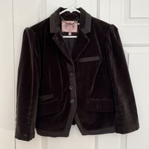 Pre-owned Vintage Juicy Couture Black Velvet Jacket Size M - £41.11 GBP