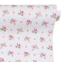 32.8Ft Roll Pink Rose Shelf Liner Peel And Stick Wallpaper Revamp Furniture Wall - $33.99