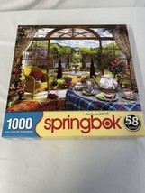 Springbok &quot;The Conservatory&quot; Jigsaw Puzzle 1000 pieces Preowned - £7.56 GBP