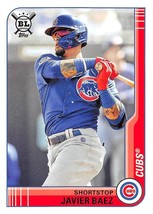 2021 Topps Big League #71 Javier Baez Chicago Cubs ⚾ - £0.67 GBP