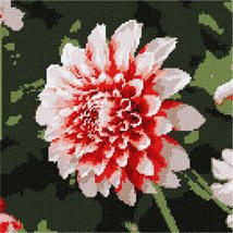 Pepita needlepoint canvas: Dahlia Design, 10&quot; x 10&quot; - £58.61 GBP+