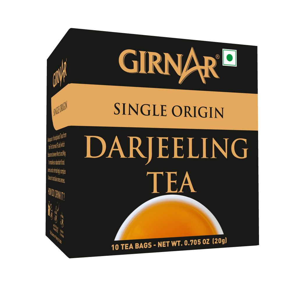 Girnar Darjeeling Tea, Chai, Single Origin Black Tea Bags (10 Tea Bags) - $10.39