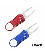 Divot Tool - Two  Metal Switchblade Red and Blue - Free PGA 2021 Ball Ma... - $17.76 CAD