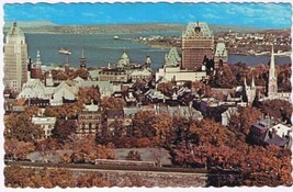 Postcard Panoramic View Quebec City In Autumn - £1.69 GBP