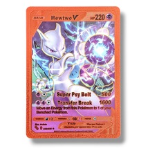 Pokemon Go Pokemon Card: Mewtwo V 030/078, Red Foil FACSIMILE - £78.25 GBP