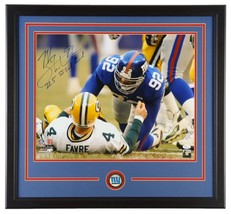 Michael Strahan Signed Framed 16x20 New York Giants Photo Sack Record In... - £153.37 GBP
