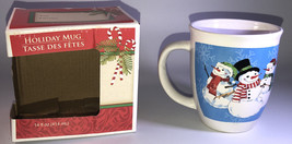 SHIP24H-Snowman &amp; Friends Oversized 14oz Coffee Tea Coco Cup/Mug In Gift Box-NEW - £7.02 GBP