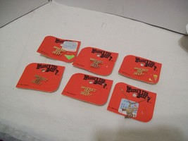 Lot of 5 Vtg 1984 Wendy&#39;s Restaurant  Advertising Pin Where&#39;s The Beef +... - $16.82