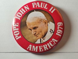 Pope John Paul II America 1979 Pin 63mm Rare United States Visit 2-1/2” Button - £7.23 GBP