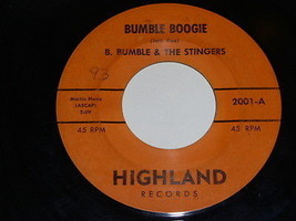 B. Bumble &amp; Stingers Bumble Boogie School Day Blues 45 RPM Record Highland Label - £7.29 GBP