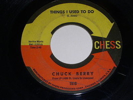 Chuck Berry Promised Land Things I Used To Do 45 RPM Record Vintage Chess Label - £15.96 GBP