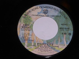 Gary Wright Starry Eyed Promo 45 Rpm Vintage Warner Bros Label - £14.89 GBP