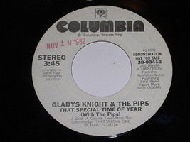 Gladys Knight &amp; Pips That Special Time Of Year Promo 45 Rpm Vintage Columbia - $18.99