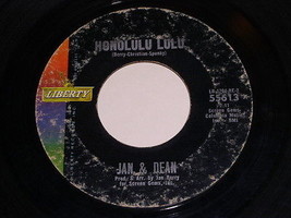 Jan &amp; Dean Honolulu Lulu Someday 45 RPM Record Vintage Liberty Label - £12.78 GBP