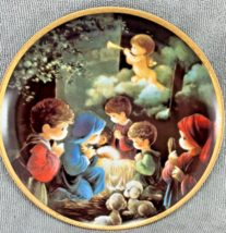 Precious Moments Bible Story Plate COME LET US ADORE HIM by Sam Butcher ... - $14.07