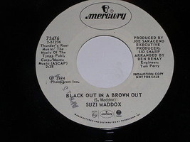 Suzi Maddox Hand Me Down Man Black Out In A Brown Out Promo 45 Rpm Mercury Label - £16.05 GBP