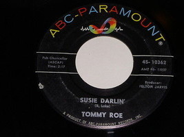 Tommy Roe Susie Darlin Piddle De Pat 45 RPM Record Vintage ABC Paramount Label - £12.78 GBP