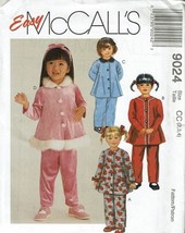 McCalls Sewing Pattern 9024 Top Pants Headband Girls Size 2-4 - £7.76 GBP