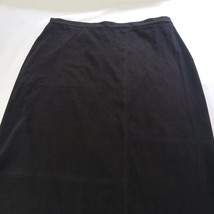 August Max Woman A-Line Midi Skirt Womens Plus 18W Black Side Zip & Slit Pull-On image 8