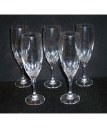 5 Vintage Cristal d’Arques Durand DIAMANT 7 1/2&quot; Fluted Champagne/Wine G... - £17.58 GBP