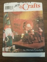 Simplicity 8761 Sewing Pattern &#39;Reindeer Express&#39; Cowboy Santa Claus &amp; Wagon UC - $8.86