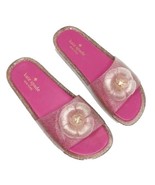 KATE SPADE New York S030045 SPLASH Floral Pink GLITTER Jelly Slipper San... - $88.57 CAD