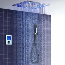 Cascada Digital Thermostatic 20 Inch square LED Shower System with LCD Touch Scr - £1,429.79 GBP