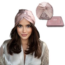 100% Mulberry Double Layer Premium Silk Sleep Cap for Hair Care Shower Cap Re... - £29.67 GBP