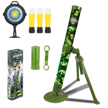 Mortar Launcher Military Blaster Toys Playset Soft Foam Rockets Missile Shooting - £59.32 GBP