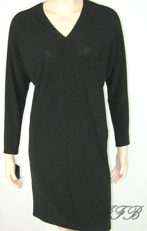 Francisco Costa for Calvin Klein Black Jersey Knit Dress Size 6 $140 New 8019 - $34.64