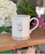 Stoneware Embossed Mug - Sheep, Cow, Pig, Highland Cow and Donkey - $20.19 CAD