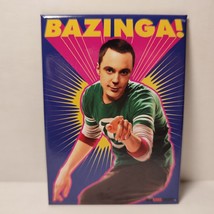 Big Bang Theory Sheldon Cooper Bazinga Fridge Magnet Official TV Show Decor - £7.78 GBP