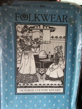 Pattern 301 Folkwear - Victoria&#39;s Country Kitchen - Linens &amp; Pinafore Ap... - $12.99