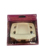 New Vintage Lenape Carrousel Porcelain Toothbrush &amp; Tumbler Holder #422 ... - $24.74