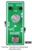 Tone City Tape Machine Delay TC-T4 EffEct Pedal Micro as Mooer Hand Made True By - £42.56 GBP