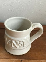 Cream Glazed MAGNOLIA Advertising Souvenir Pottery Coffee Cup Mug – 3 and 3/8th’ - £11.18 GBP