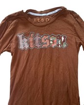Kitson Los Angeles Brown Graphic Long Sleeve T-Shirt Women’s Small USA image 3