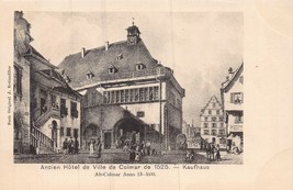Ancien Hotel De Ville De Colmar De 1525-KAUFHAUS~KUNSTLER Artist Postcard - £6.83 GBP