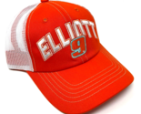 NASCAR #9 CHASE ELLIOTT ORANGE WHITE CURVED BILL MESH TRUCKER SNAPBACK H... - £17.14 GBP