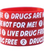 One Live Drug Free Wristband - Anti Drug Bracelet - Drugs Are Not For Me - £2.35 GBP